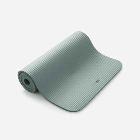 Pilates Floor Mat Comfort 500 - 170 cm x 58 cm x 15 mm - Khaki