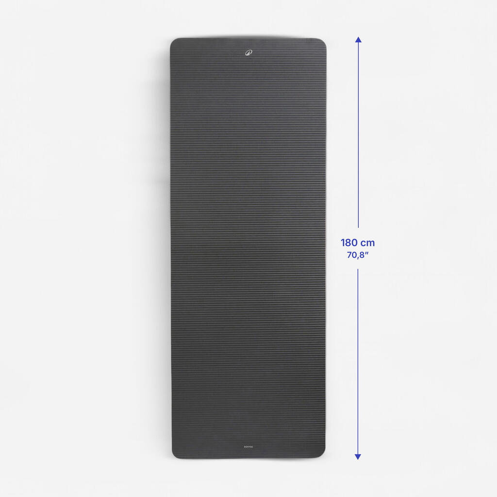 20 mm Thick, Ultra Comfortable and Wide Pilates Mat - Black
