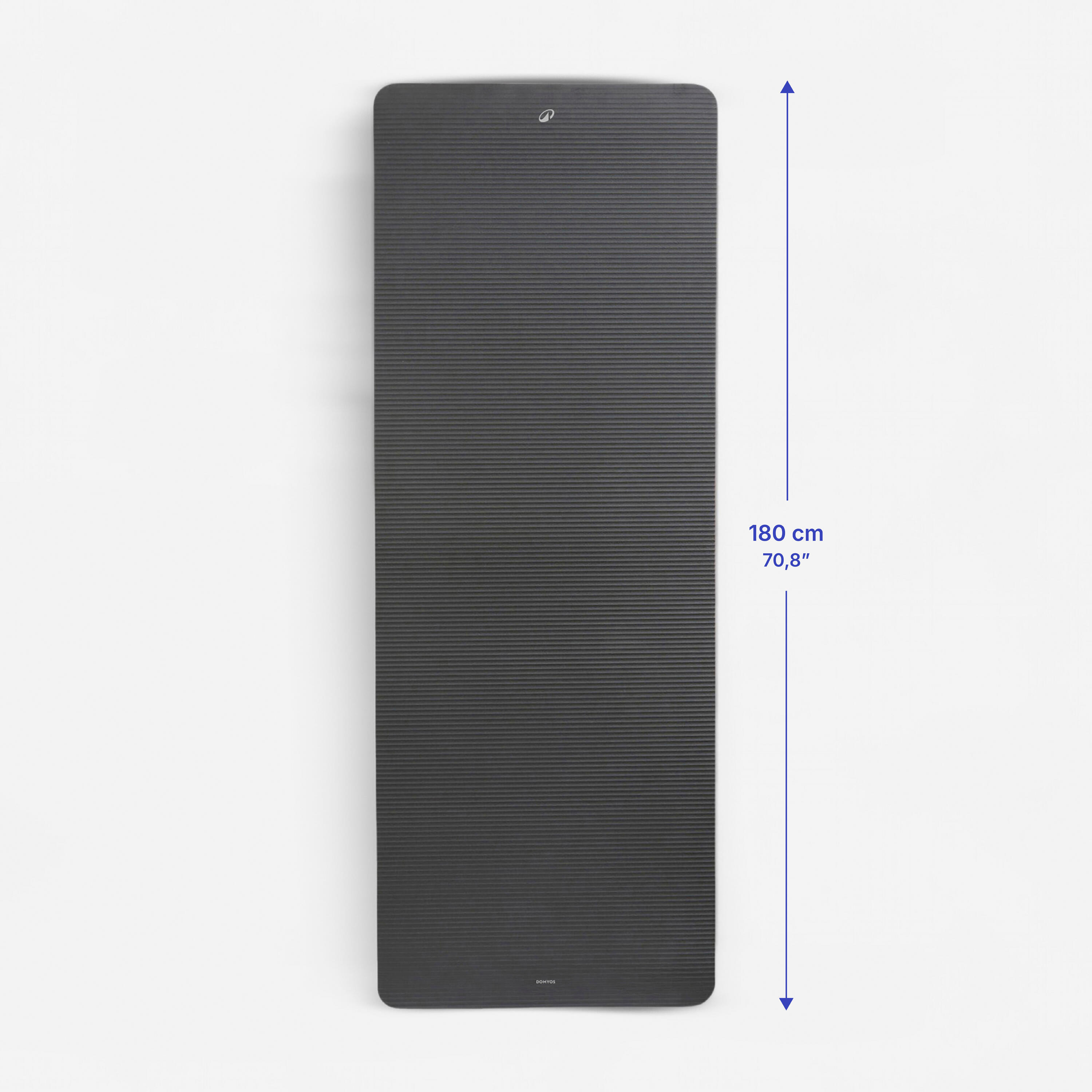 20 mm Size L Pilates Mat Comfort Anthracite Grey Decathlon