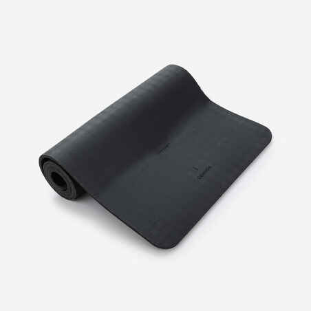 Patvarus sportinis kilimėlis „900“ 170 cm x 58 cm x 10 mm, juodas