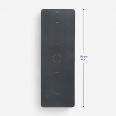 Dayanıklı Fitness Matı - 170 cm × 58 cm × 10 mm - Siyah