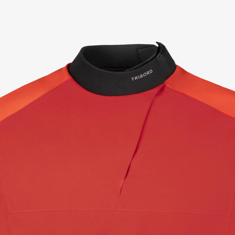 Giacca spraytop vela-kayak uomo 500 antivento rossa