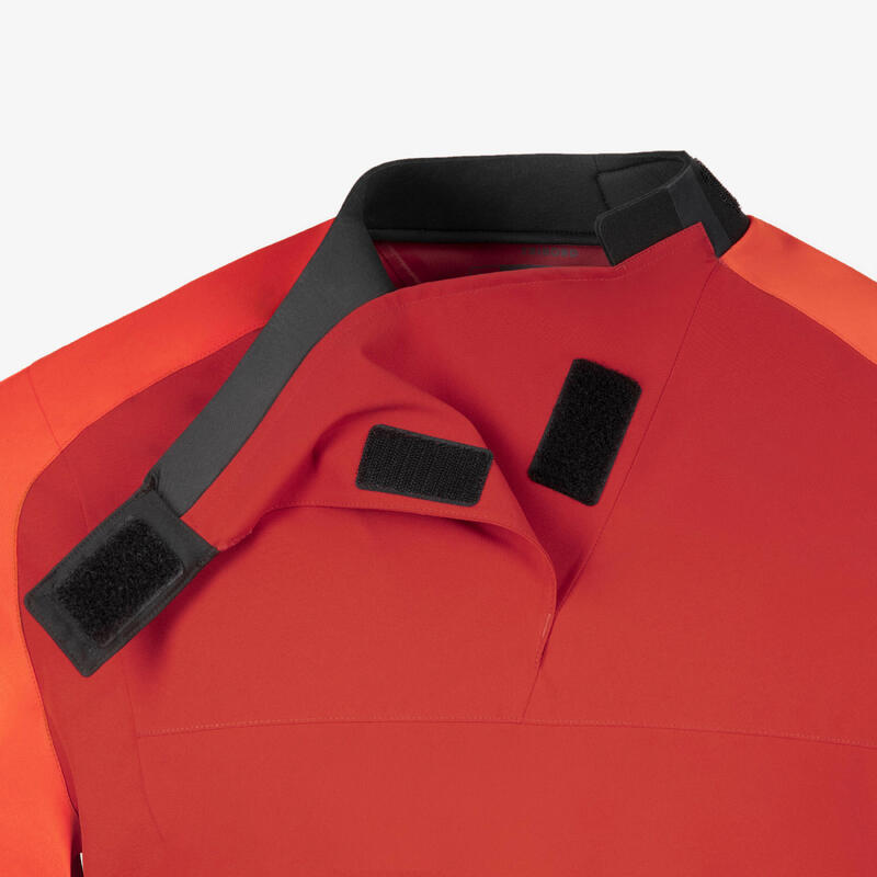 Giacca spraytop vela-kayak uomo 500 antivento rossa