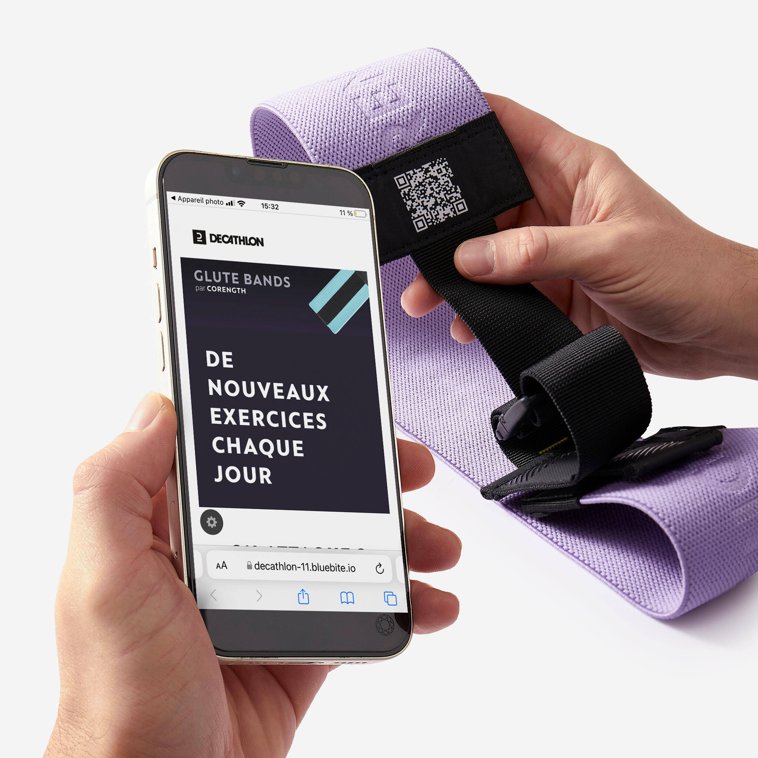 Weight Training Adjustable Length Glute Band 22 kg - Adjustable Glute Band -  4