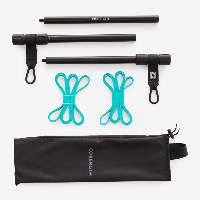 SmartWorkout® - Kit d'Elastiques de Musculation avec Barre et