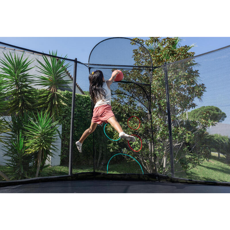 Second Hand - Trampolino elastico 360 con rete di protezione nero - ECCELENTE