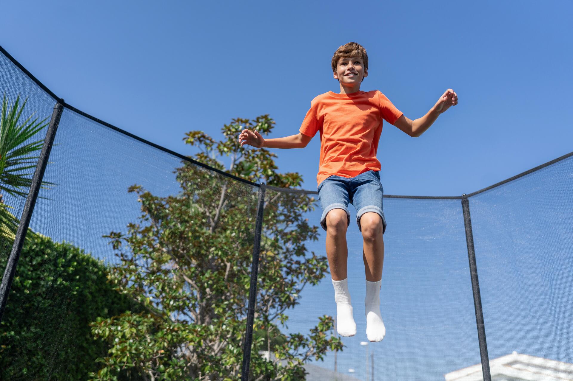 TRAMPOLINE 420 AVEC FILET - MONTAGE SANS OUTIL