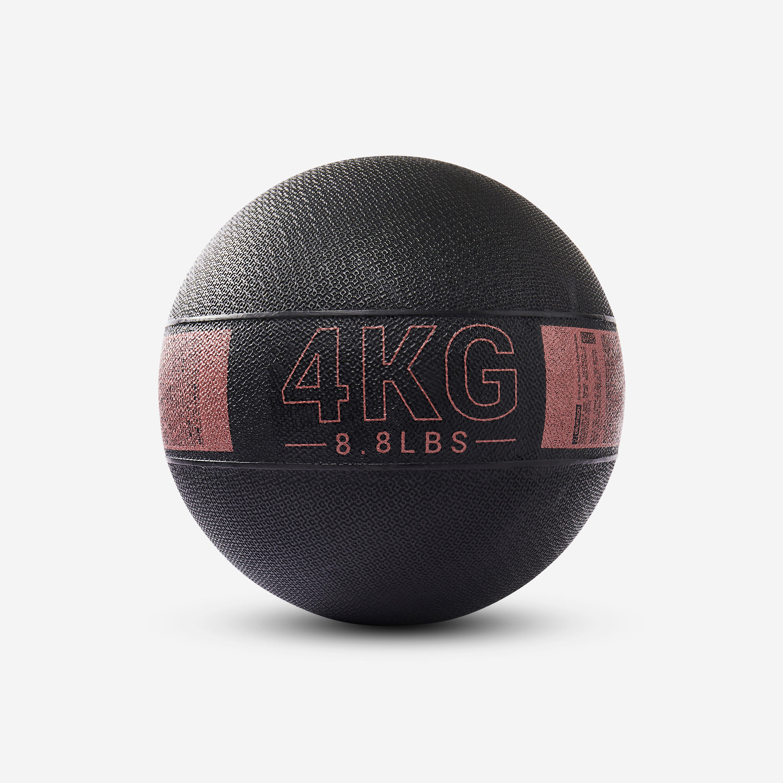 DOMYOS 4 kg Rubber Medicine Ball - Sepia