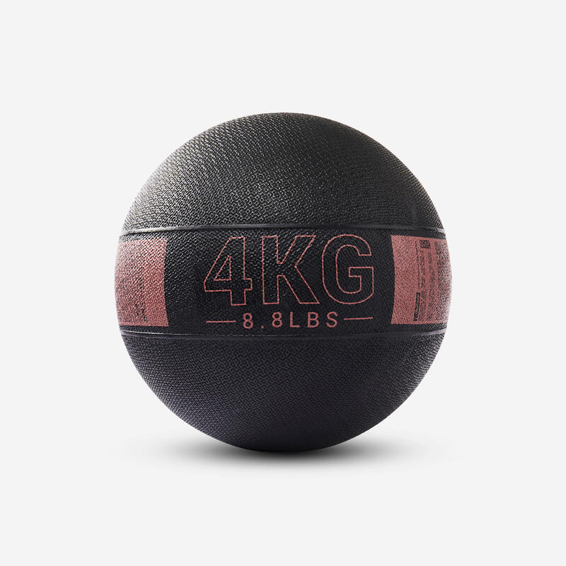 Balón Medicinal Negro Gris Goma 1 kg