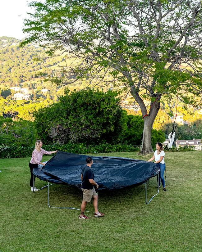 TRAMPOLINE 360 AVEC FILET - MONTAGE SANS OUTIL