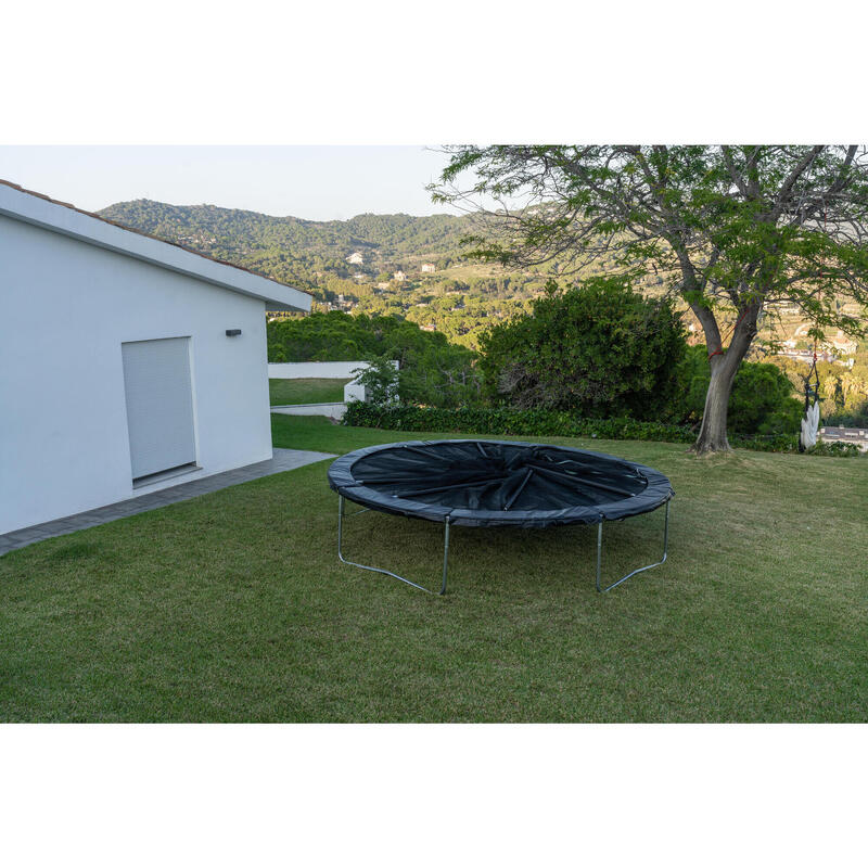 Second Hand - Trampolino elastico 360 con rete di protezione nero - ECCELENTE