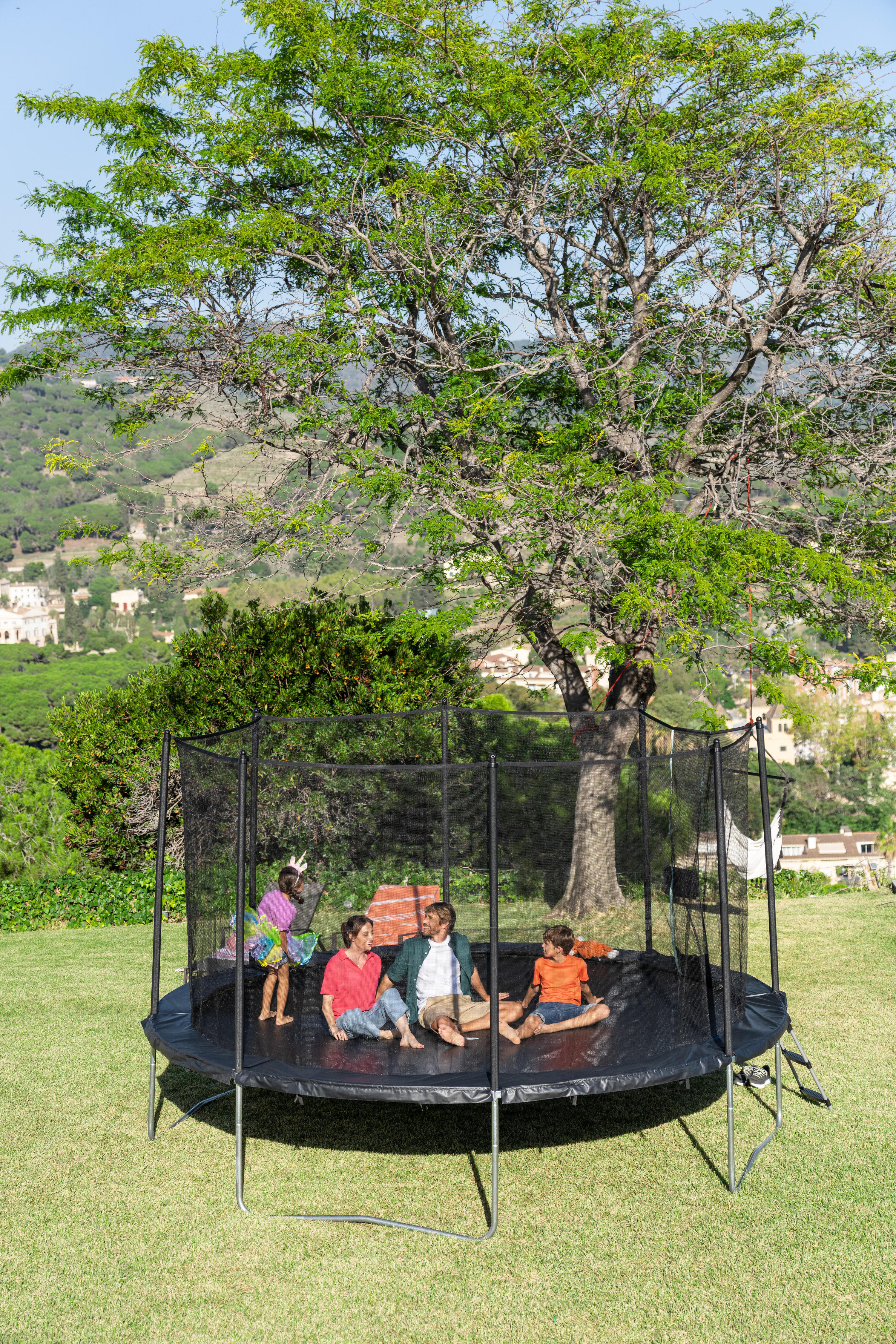 Trampoline 360 avec filet de protection - montage sans outil 11/18