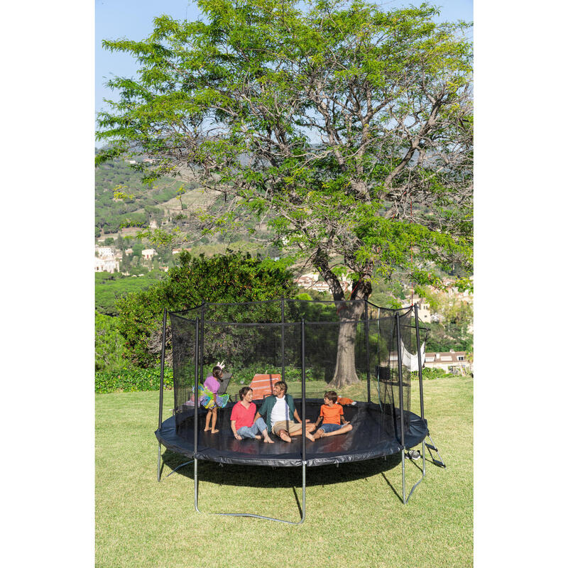 Trampoline 420 avec filet de protection - montage sans outil
