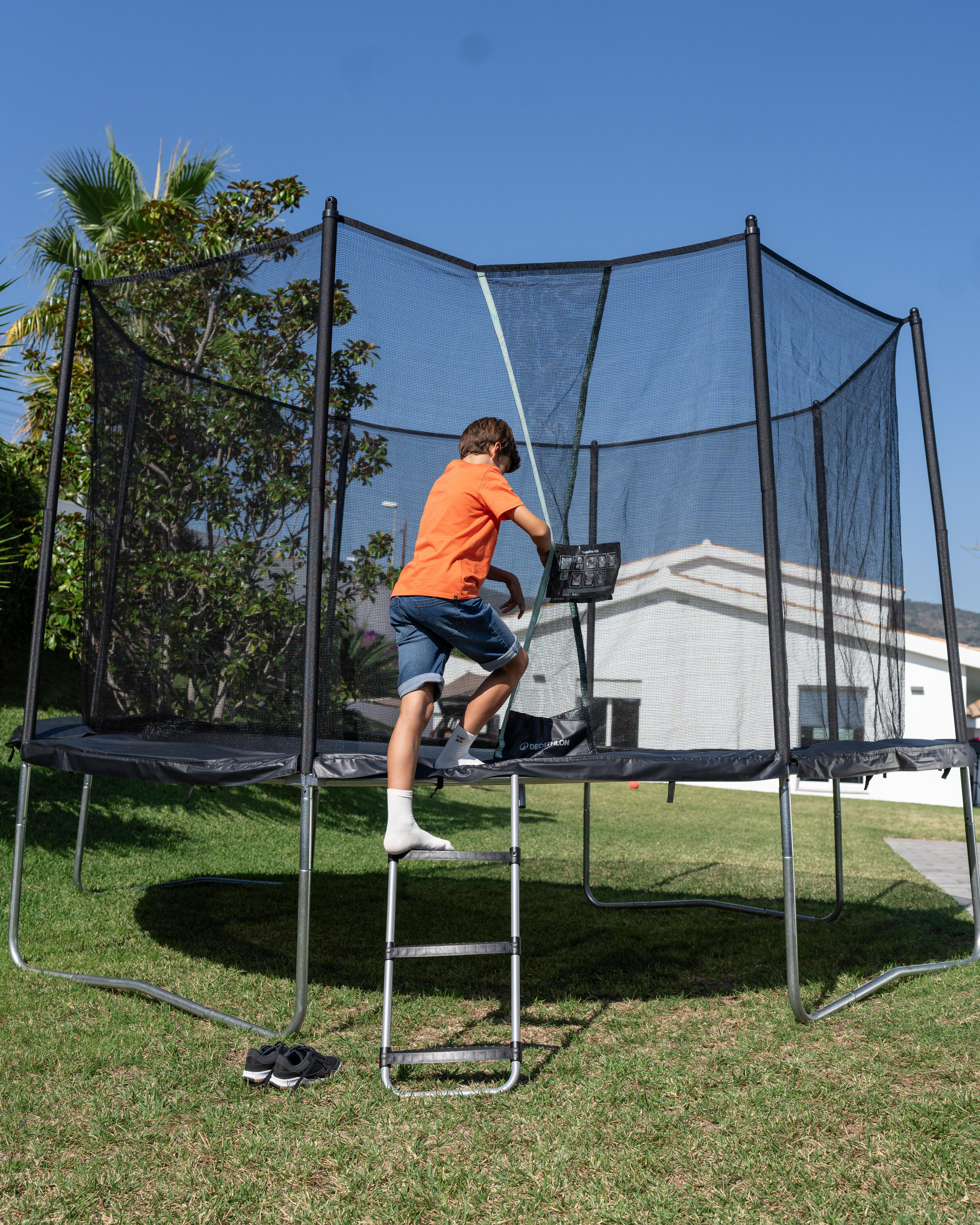 Trampoline 420 avec filet de protection - montage sans outil 13/16