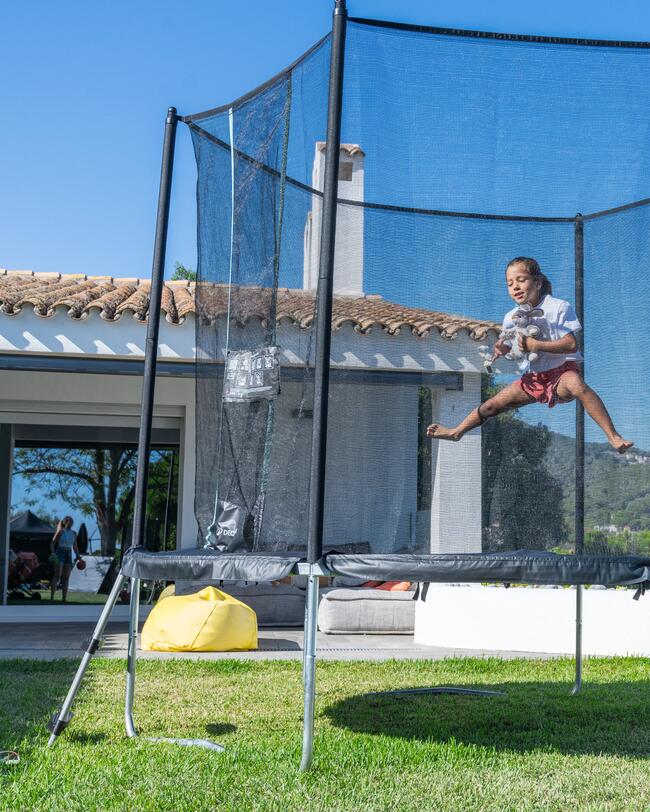 Trampolina 300 z siatką - montaż bez narzędzi