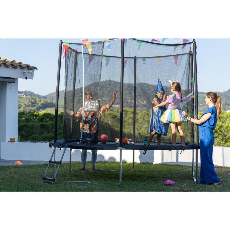 Echelle 2 marches trampolines 240cm et 300cm