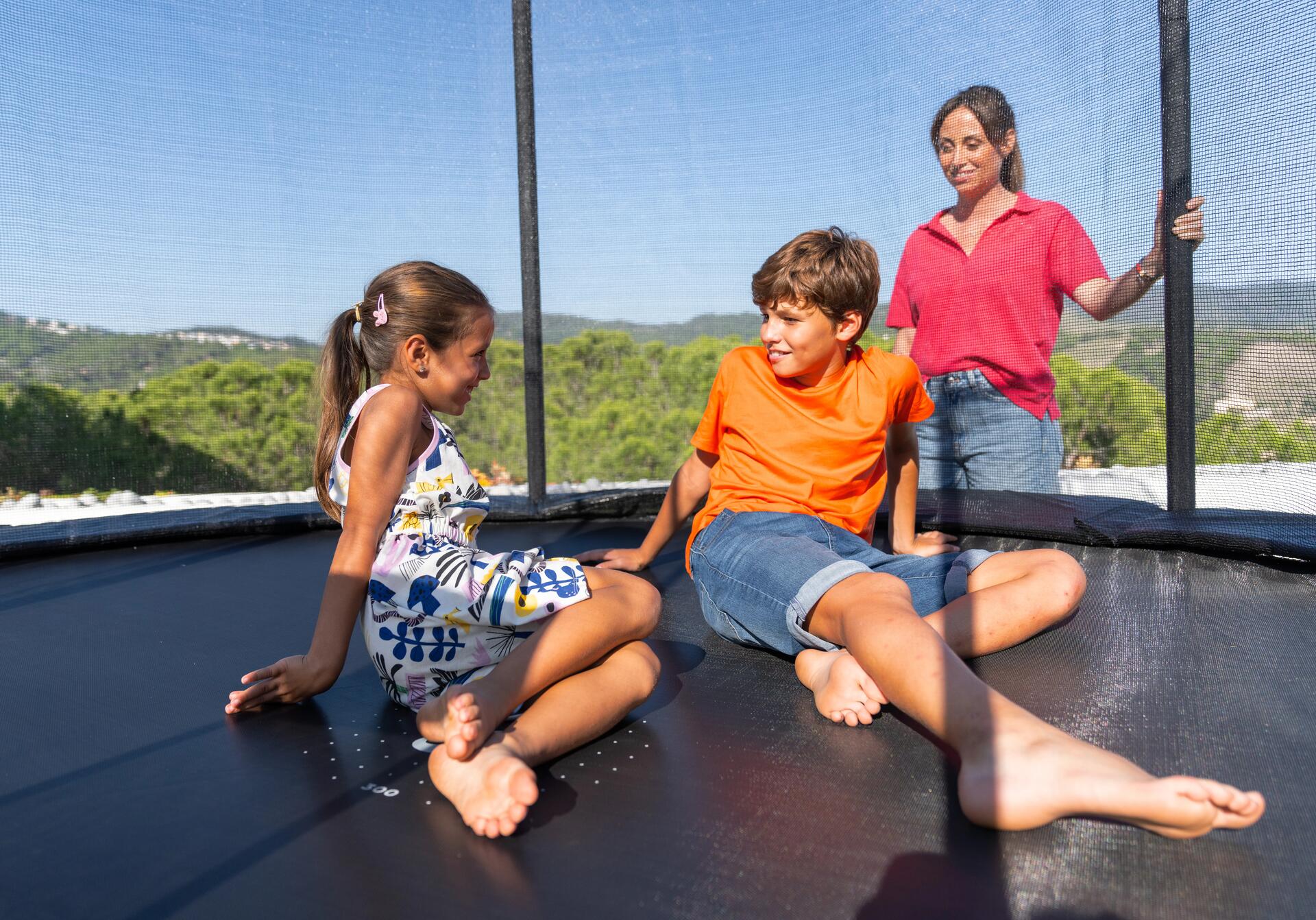 TRAMPOLINE 300 AVEC FILET - MONTAGE SANS OUTIL