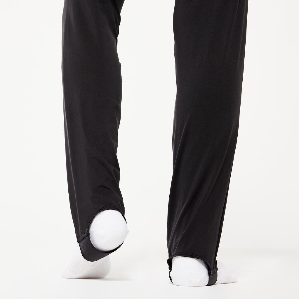 Vīriešu mākslas vingrošanas bikses ar gumiju pēdu galos