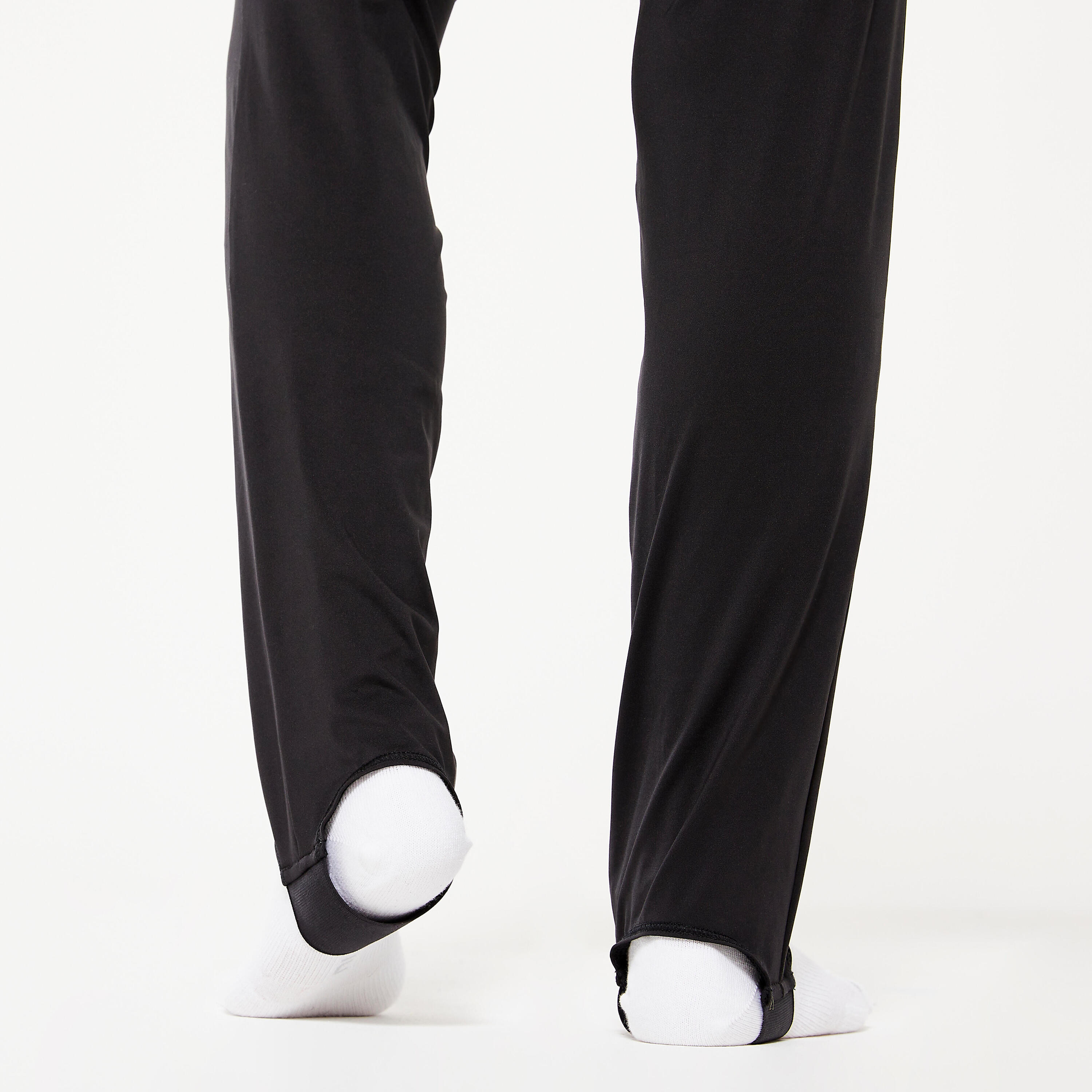 Boys' Gym Stirrup Pants - Black 4/6