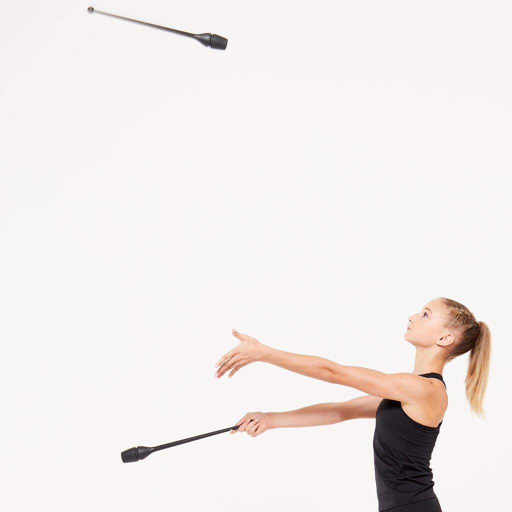 Rhythmic Gymnastics 45 cm Connectable Clubs - Black