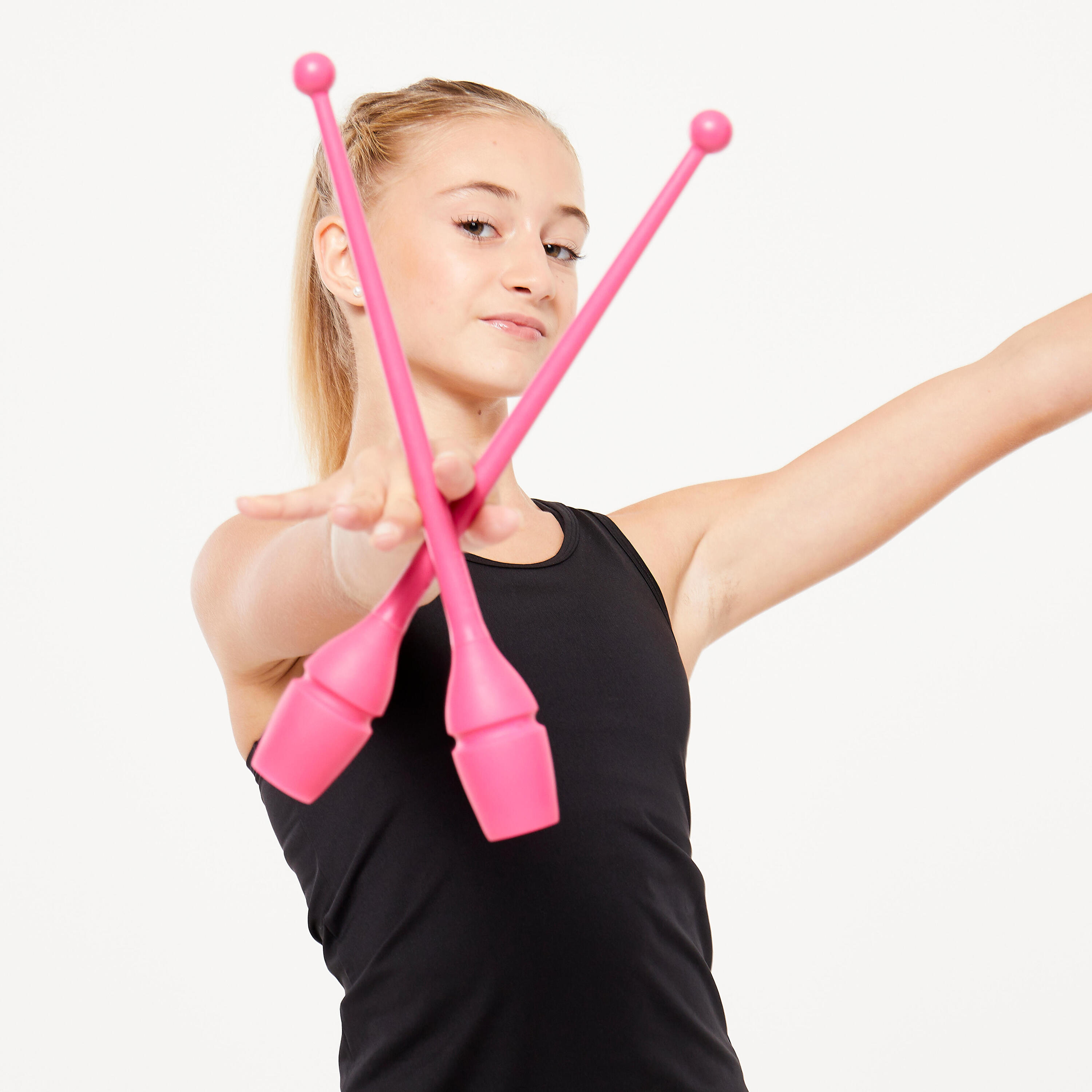 Rhythmic Gymnastics 36 cm Connectable Clubs - Pink 3/5