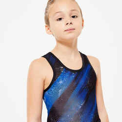 Boys' Gym Leotard - Black & Blue Print