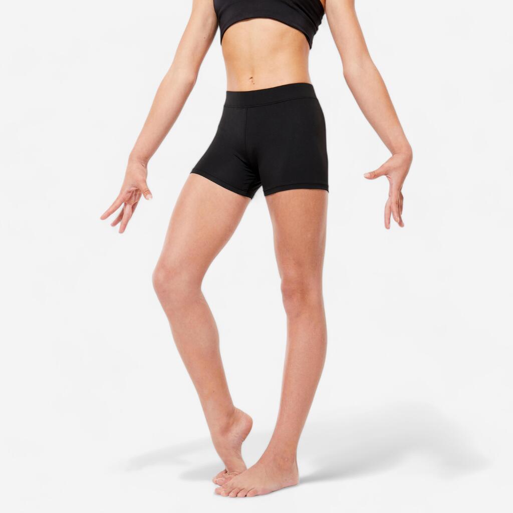 Shorts Gimnasia Niña Negro Básico