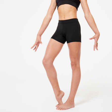 Pantalón Corto Gimnasia Niña Negro Básico