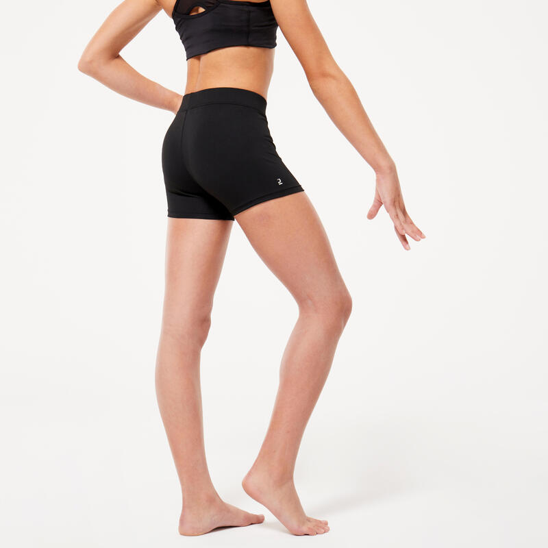 Basic turnshort voor meisjes zwart