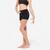 SHORT GYM FILLE NOIR - STRASS