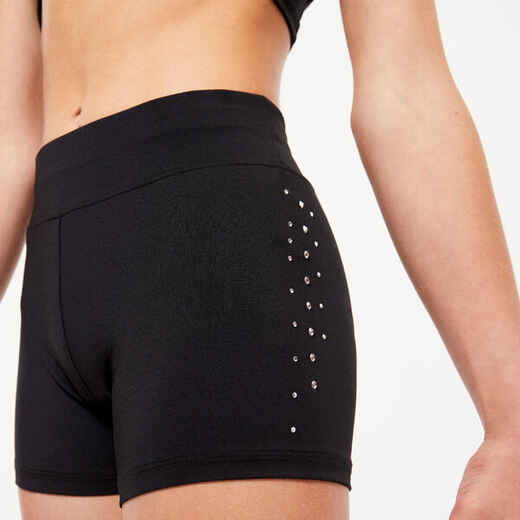 
      Girls' Gym Shorts - Black/Glitter
  