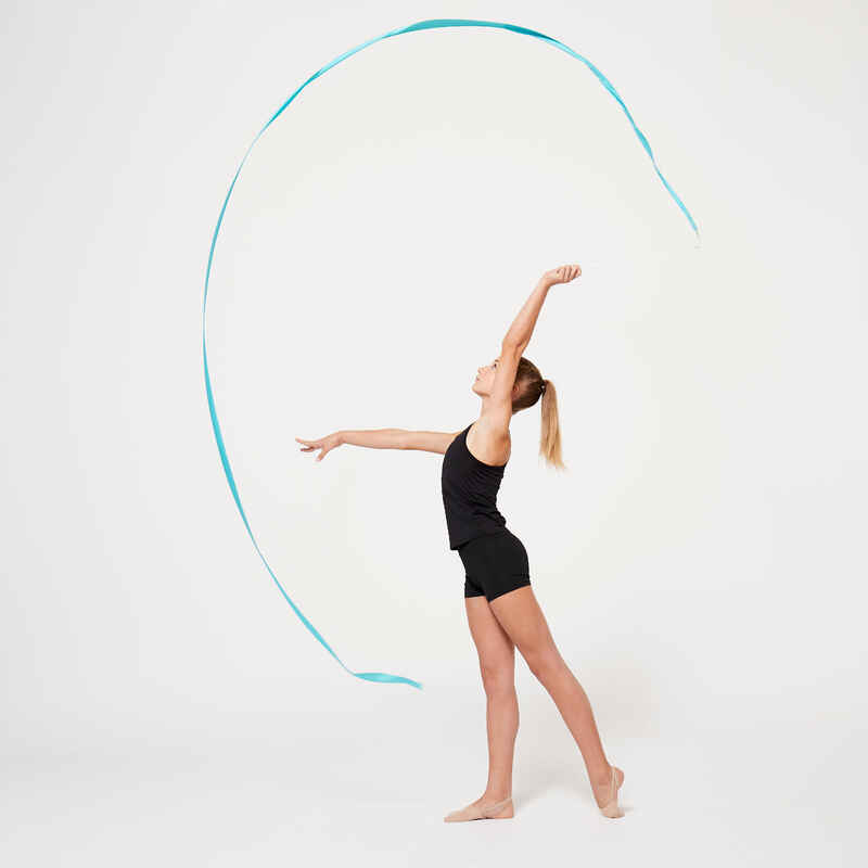 Rhythmic Gymnastics (RG) Ribbon 4 m - Turquoise - Decathlon