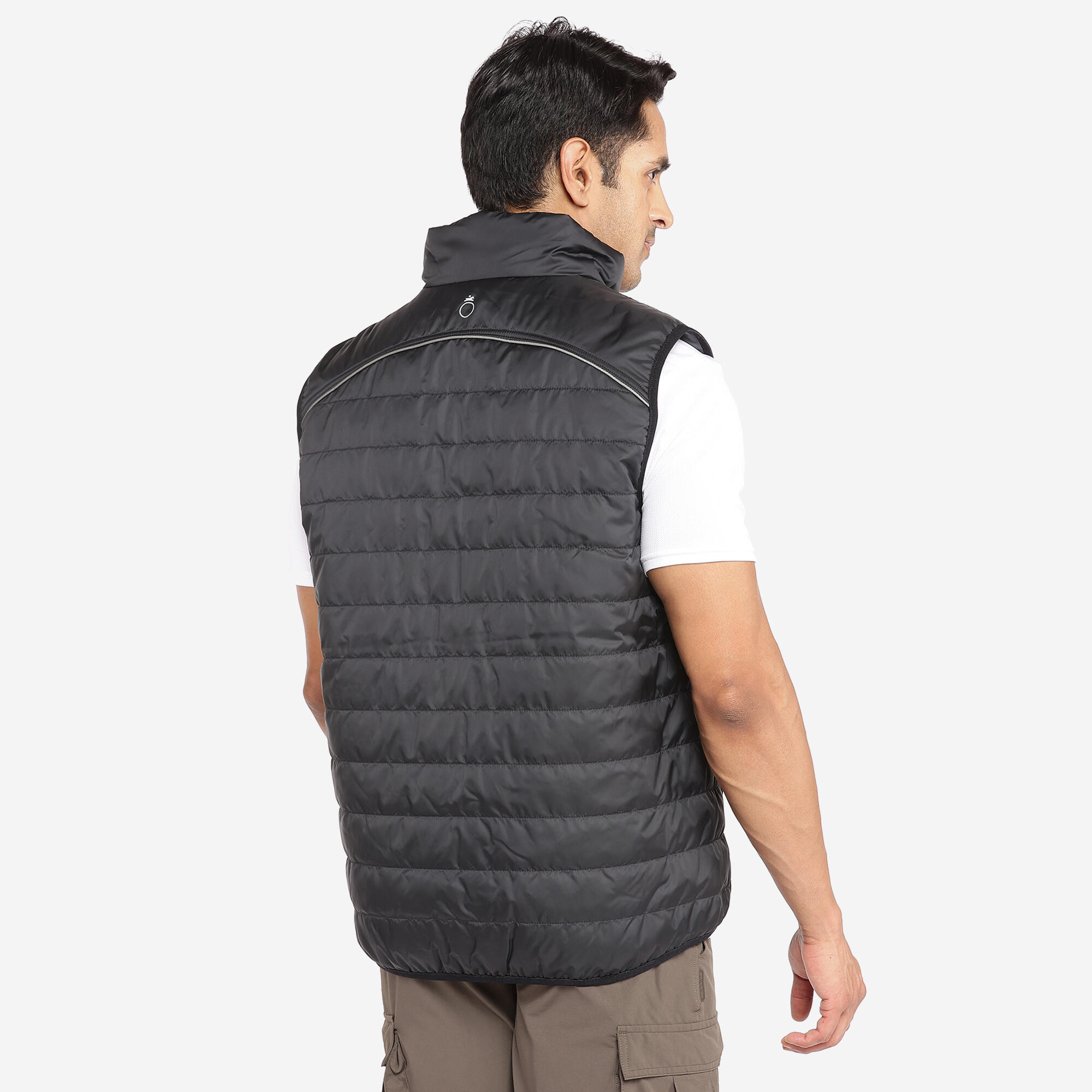 Adult Horse Riding Sleeveless Puffer Jacket 100 - Black