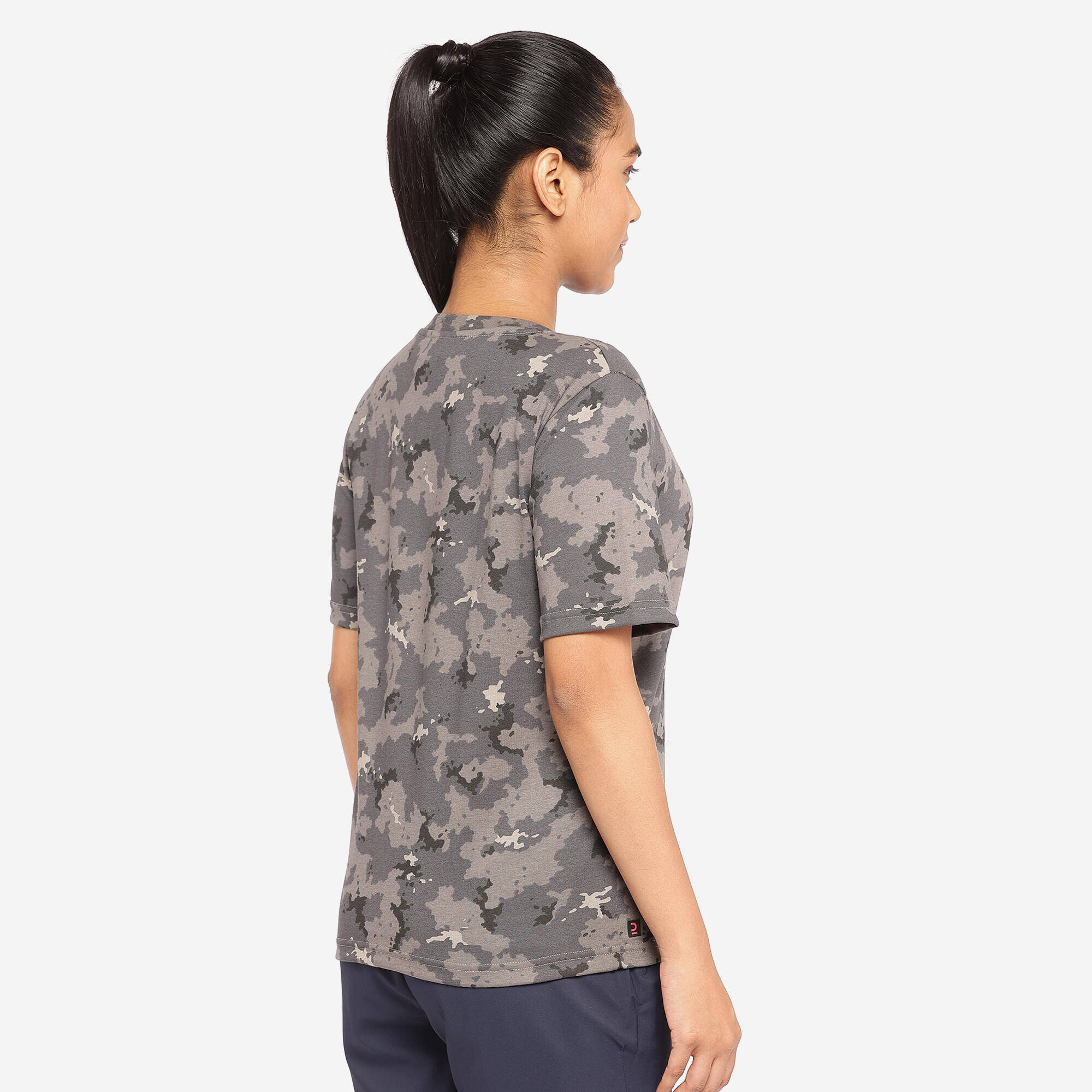 Women T-Shirt Army Military Camo Print SG-100 - Camo Dark Grey -  5
