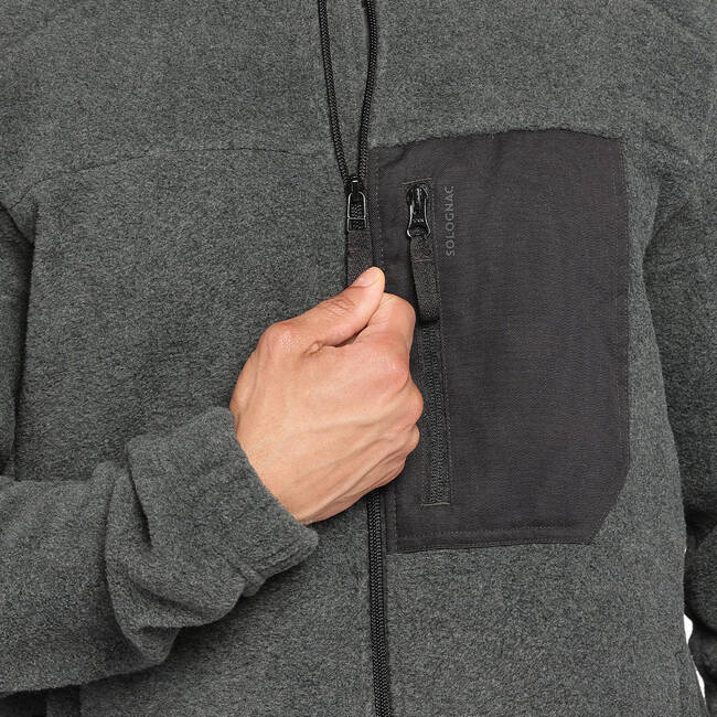 Men Fleece 500 - Mottled Grey