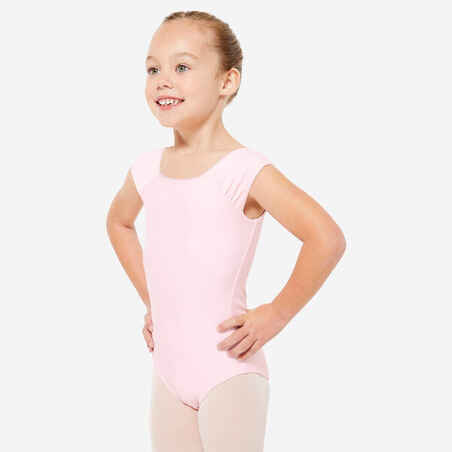 Short-Sleeved Dance Leotard - Pink