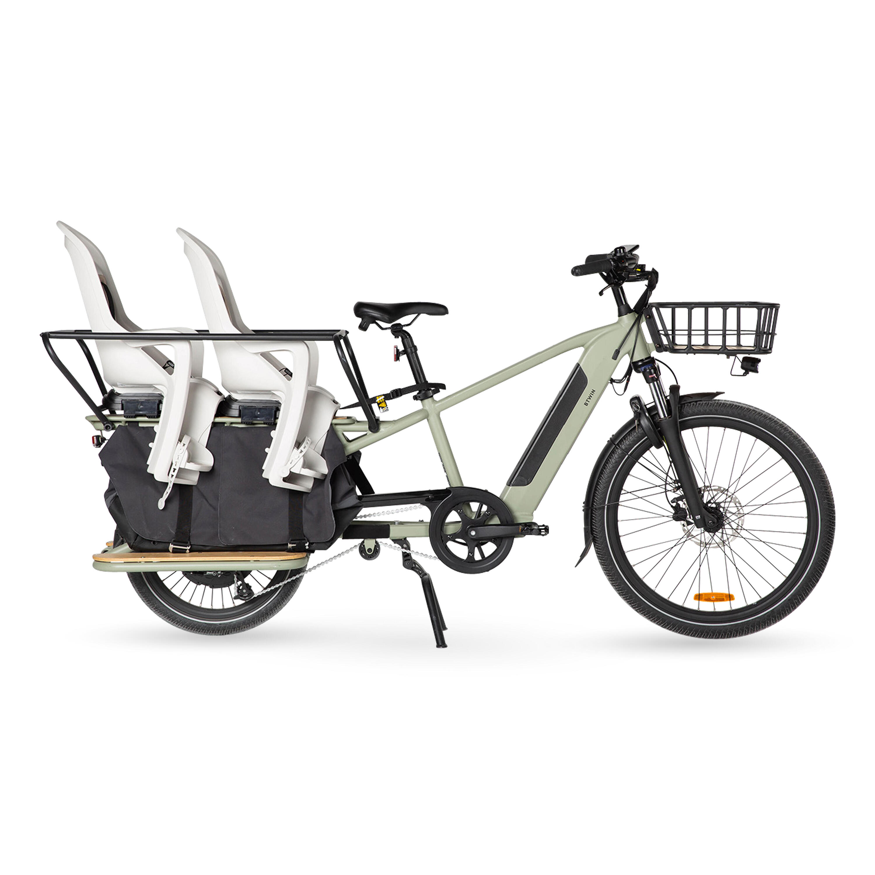 E-Lastenfahrrad Cargobike R500E Longtail hellgrün  24/29