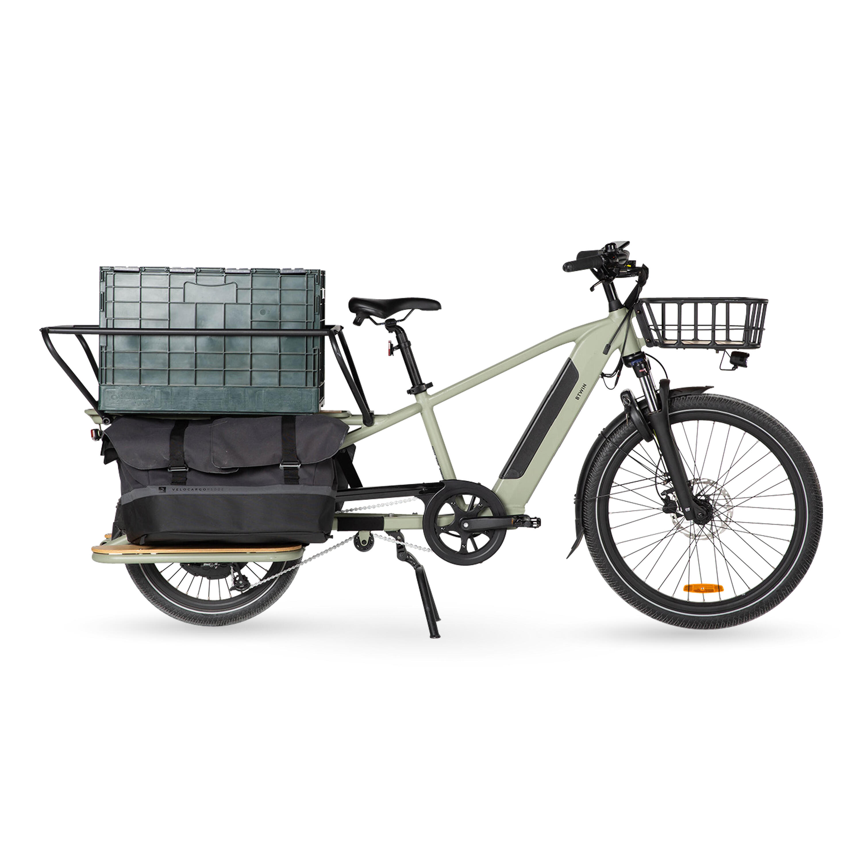 E-Lastenfahrrad Cargobike R500E Longtail hellgrün  25/29
