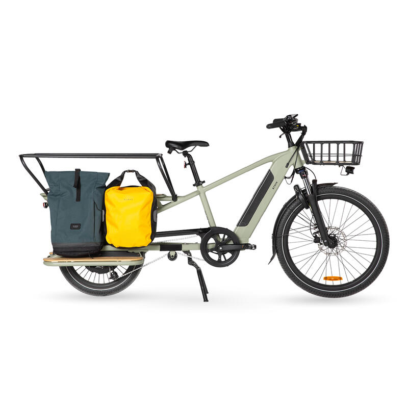 E-Lastenfahrrad Cargobike R500E Longtail V2 hellgrün