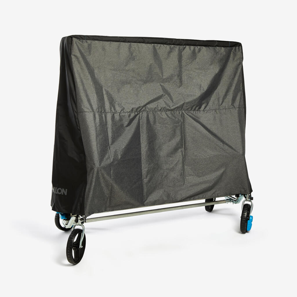 FUNDA PARA MESA DE PING PONG DE TAMAÑO ESTÁNDAR PLEGADA PPTC GRIS