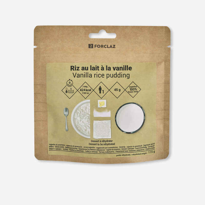 Freeze-dried dessert - Vanilla rice pudding - 45g