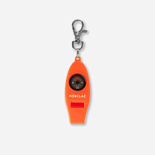 
      50 MULTI-PURPOSE WHISTLE AND ORIENTEERING COMPASS - ORANGE
  