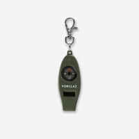 50 MULTI-PURPOSE WHISTLE AND ORIENTEERING COMPASS - KHAKI