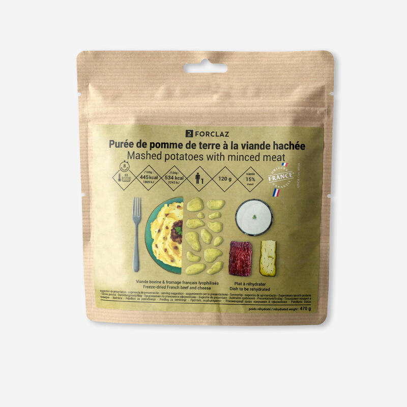 Refeição liofilizada - Puré de Batata com Carne Picada - 120 g