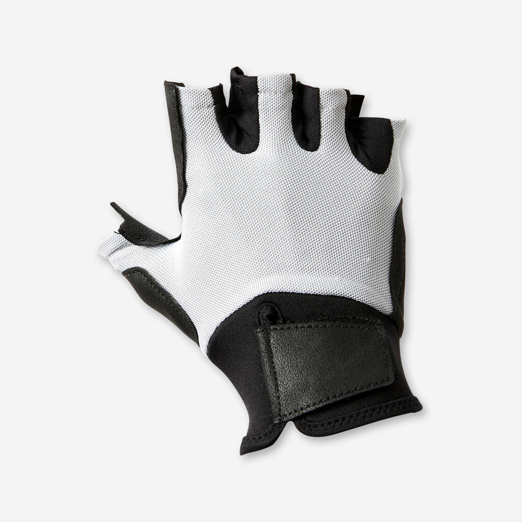 Guantes para gimnasio Unisex Domyos 500 negro