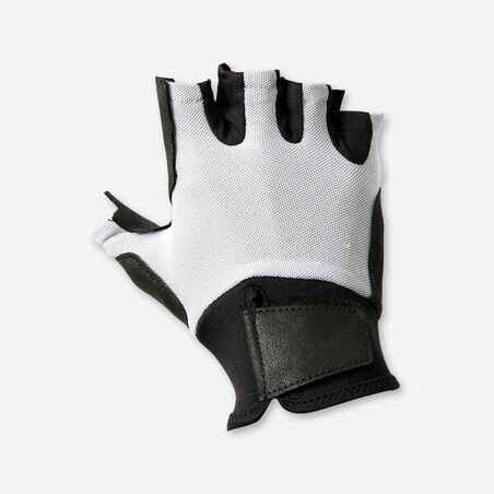 GUANTES MUSCULACIÓN 100 NEGRO - Decathlon