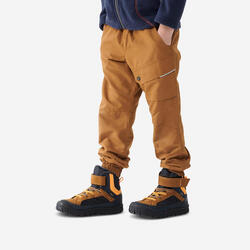 Pantalon chaud et déperlant de randonnée enfant 2-6 ans, NH100 camel