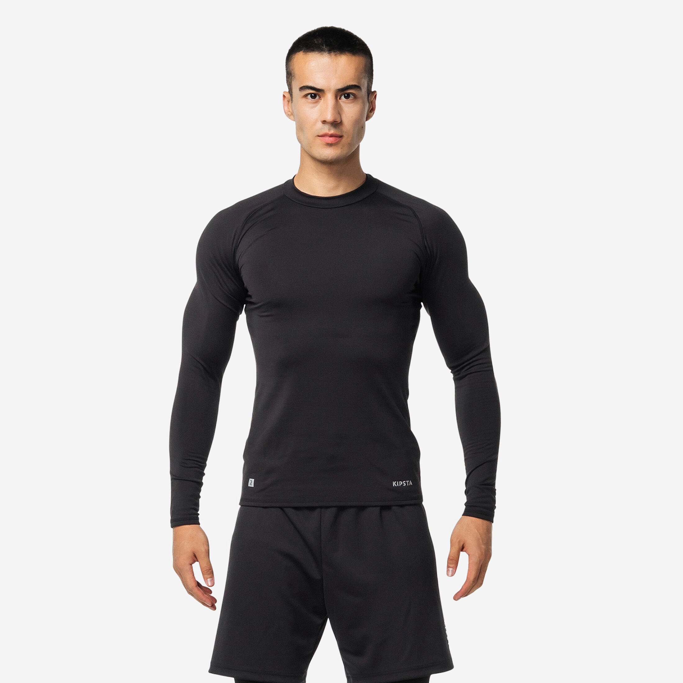 Men's Soccer Long-Sleeved Thermal Base Layer Top Keepcomfort 100