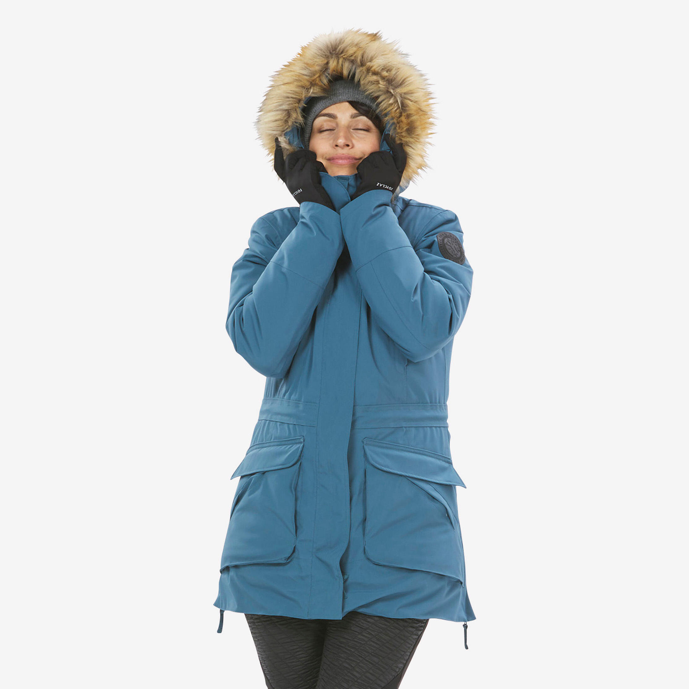 Parka da donna impermeabile per escursioni invernali - SH900 -20°C