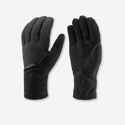 Gants de ski de fond chaud noir - XC GLOVES 100 - adulte